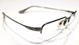 Rb8632 Ray-ban 1000 Gunmetal Titanium Half Rim Eyeglasses Frame 54-18 145