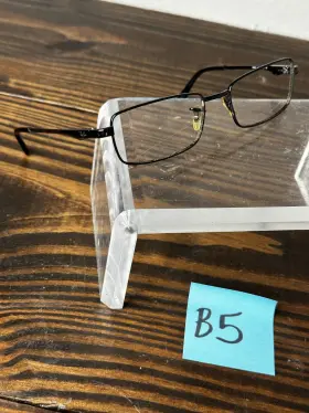 Rb8652-1074 Ray-ban Unisex Black Metal Full Rim Rectangular Eyeglasses Frame 140