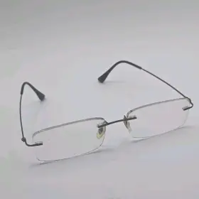 Rb8680 Ray-ban Eyeglasses 1128 Black Rimless Lightray Frame 53-17 135