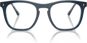 53-21-145 Ray-ban Rx2210vf Rx2210v Square Eyewear Blue Frames Demo Lens With Case