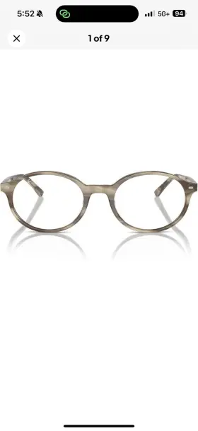 53-20-145 Ray Ban Rx5429 Ray-ban German Oval Eyewear Frames Demo Lens New With Case