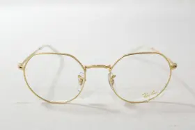 Rx6465 Ray-ban Jack Geometric Metal Frame Glasses Sv3 Legend Gold Demo Lens