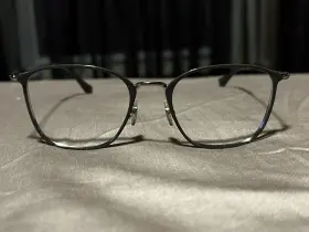Rx6466 Ray-ban Grey On Gunmetal Eyeglass Frames Only