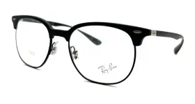 51-19-140 Ray-ban Rx7186 New 5204 Sand Black Authentic Eyeglasses