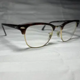 W0366 Ray-ban Sunglasses Frame Only Rb 3016 Clubmaster Tortoise/gold Italy 49 Mm