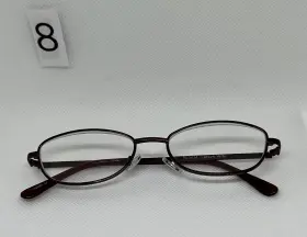 Pl0414 Readers Larsyn Win Oval Eyeglasses 2.50 Brown Frame