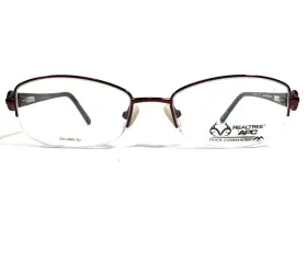 52-18-135 Realtree D122-bur Duck Commander D122 Bur Eyeglasses Frames Red Round Half Rim