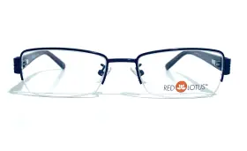 51-18-135 Red Lotus Af203m Purple Semi Rimless Authentic Eyeglasses Rx Mm New