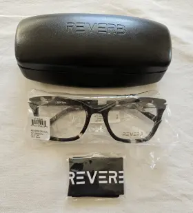 Rvlo6050wm Reverb Womens Rvlo6050 Prescription-ready Glasses With Case Black Tortoise Nwt 114