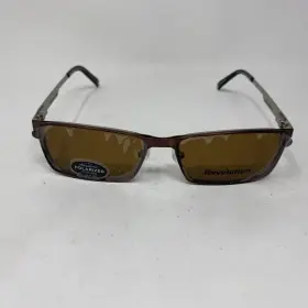 Revolution Ew08 Eyewear Jonesboro Brown Silver Flex 54/17/140 With Polarized Clip