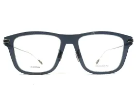 52-18-150 Rimowa Rw50003u Eyeglasses Frames 084 Blue Silver Square Full Rim