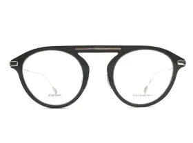 47-23-150 Rimowa Rw50004u Eyeglasses Frames 001 Black Silver Round Full Rim