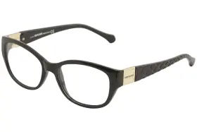 135995-2 Roberto Cavalli Womens Eyeglasses Velidhu 754 001 Black/gold Optical Frame 54mm