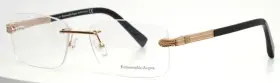 56-17-145 Roberto Cavalli Ez5010 Ermenegildo Zegna 028 Gold Mens Rimless Eyeglasses B 36