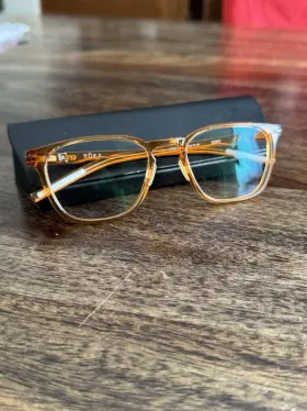 E7542-0852 Roka E7523-0552 Rory Bourbon Brown Slim Plastic Rectangular Eyeglasses Frames
