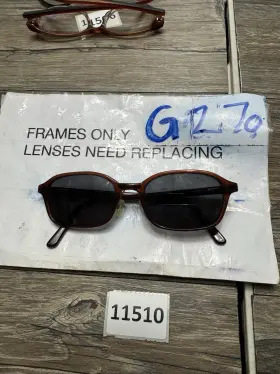 Z587 Romco Eyeglasses 1a Ro 52-20 Brown Translucent Flex Hinge