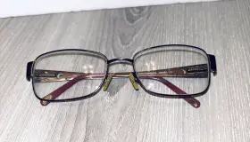 4355 Safilo Emozioni Eyeglass Frames Made In Italy Rhinestone Leaves Pattern Bronze