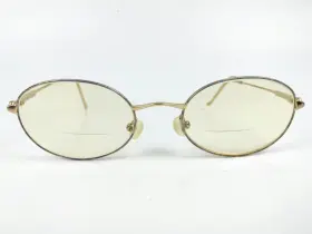 4649 Safilo Elasta Eyeglasses Frame 51 19 130mm Vintage Women Gold Full Rim Oval