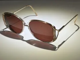 5646 Safilo Vintage Lady Eyeglass Frames Elasta Golden Girls Made In Italy Vtg