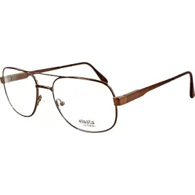 E3069 Safilo Elasta Mens Metal Eyeglass Frame E98 Brown 57-18 Italy