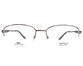 Safilo Sa6024 Eyeglasses Frames Elasta Vat Polished Pink Rose Gold 52-17-135