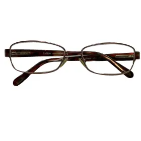 54-15-135 Safilo Elasta 4826 01p8 Eyeglasses Brown Rectangular Frame Italy