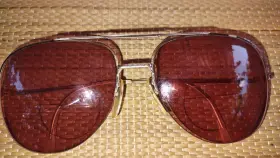 Safiloufo-0206 Safilo Mens Sunglasses Brown Italy Used