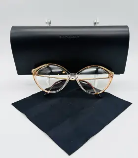 5020-y654 Saint Laurent Vintage Bundle Yves Eyeglass Frame Case Cleaning Cloth 5020 Y654 5020-y654 Saint Laurent Vintage Bundle Yves Eyeglass Frame Case Cleaning Cloth 5020 Y654