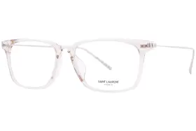 Sl-625 Saint Laurent 889652445984 003 Eyeglasses Mens Crystal Beige/silver Full Rim 55mm