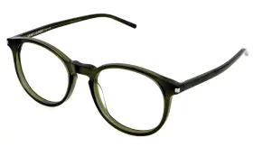 Sl106 Saint Laurent New 012 50mm Green Translucent Eyeglasses Frame Italy Unisex