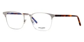 Sl224 Saint Laurent New Silver Square 003 Eyeglasses Women