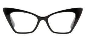 Saint Laurent Sl244 New 001 Victoire 51mm Black Cat Eye Eyeglasses Frames Italy