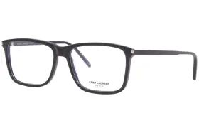Saint Laurent Sl454 001 Eyeglasses Mens Black Full Rim Rectangle Shape 56-mm