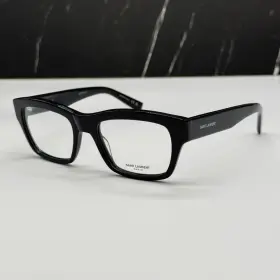 Sl616 Saint Laurent New 001 Square Black Men Sl 616 Eyeglasses