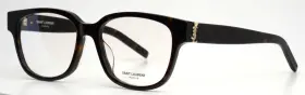 Saint Laurent Slm33 Slm33/f 004 Havana Transparent Womens Eyeglasses 54-17-145 B 43