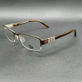 8752-011825-74.95 Saks Fifth Avenue 288 0rf4 Eyeglasses Frame Brown Gold 53-17-135 Display