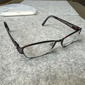 292-0jbn Saks Fifth Avenue 292 0jrm Eyeglass Frames Only Flex 51 16-130mm Burgundy
