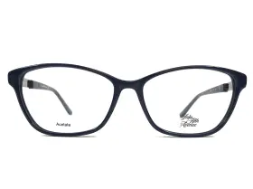 55-15-135 Saks Fifth Avenue Saks322 Eyeglasses Frames Pjp Blue Cat Eye Full Rim