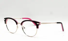 Sa-9000 Salsa Sa 9000 Fu Pink Black Gold Authentic Eyeglasses 51-19