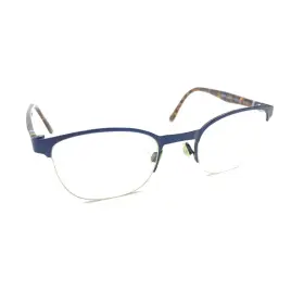 Col.9031 Salt. Ni8485 Nifties Matte Blue Brown Half Rim Eyeglasses Frames 45-20.5 135