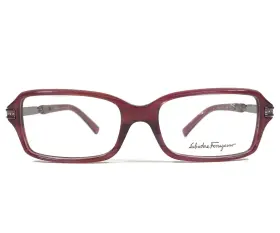 51-16-130 Salvatore Ferragamo 2665-b Eyeglasses Frames 645 Wine Red Crystals