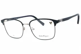 Sf2225 Salvatore Ferragamo 886895583855 021 Eyeglasses Ruthenium Blue Frame 53mm