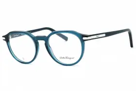 Sf2955-414-51 Salvatore Ferragamo Eyeglasses Size 51mm 20mm 145mm Blue Men