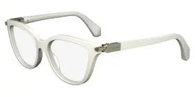 Sf2974 Salvatore Ferragamo New White Cat Eye 103 Eyeglasses Women