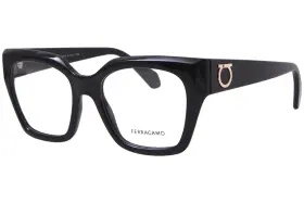 Sf2983 Salvatore Ferragamo 001 Eyeglasses Womens Black Full Rim 53mm