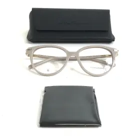 52-17-140 Salvatore Ferragamo Sf3026 Eyeglasses Frame 259 Beige Cat Eye Full Rim