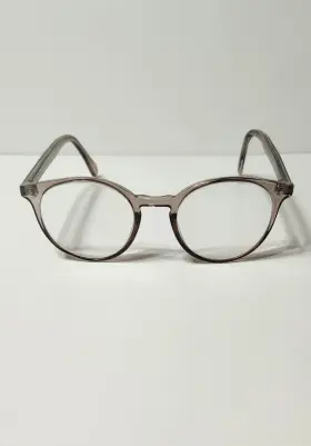 S382 Santa Ana S 382 Eyewear Crystal Brown Round Eyeglasses Frame