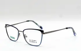 Scott Harris Sh-800-c3 New Brown Gold Graphite Authentic Eyeglasses 49-16