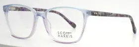 54-17-137 Scott Harris Sh-812 C3 Sky Lavender Womens Square Eyeglasses