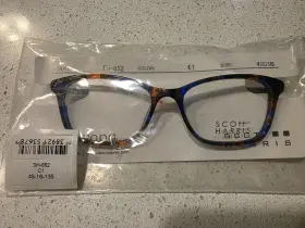 Sh652 Scott Harris - C1 49/16/135 Blue Cobalt Tort New Authentic Eyeglasses